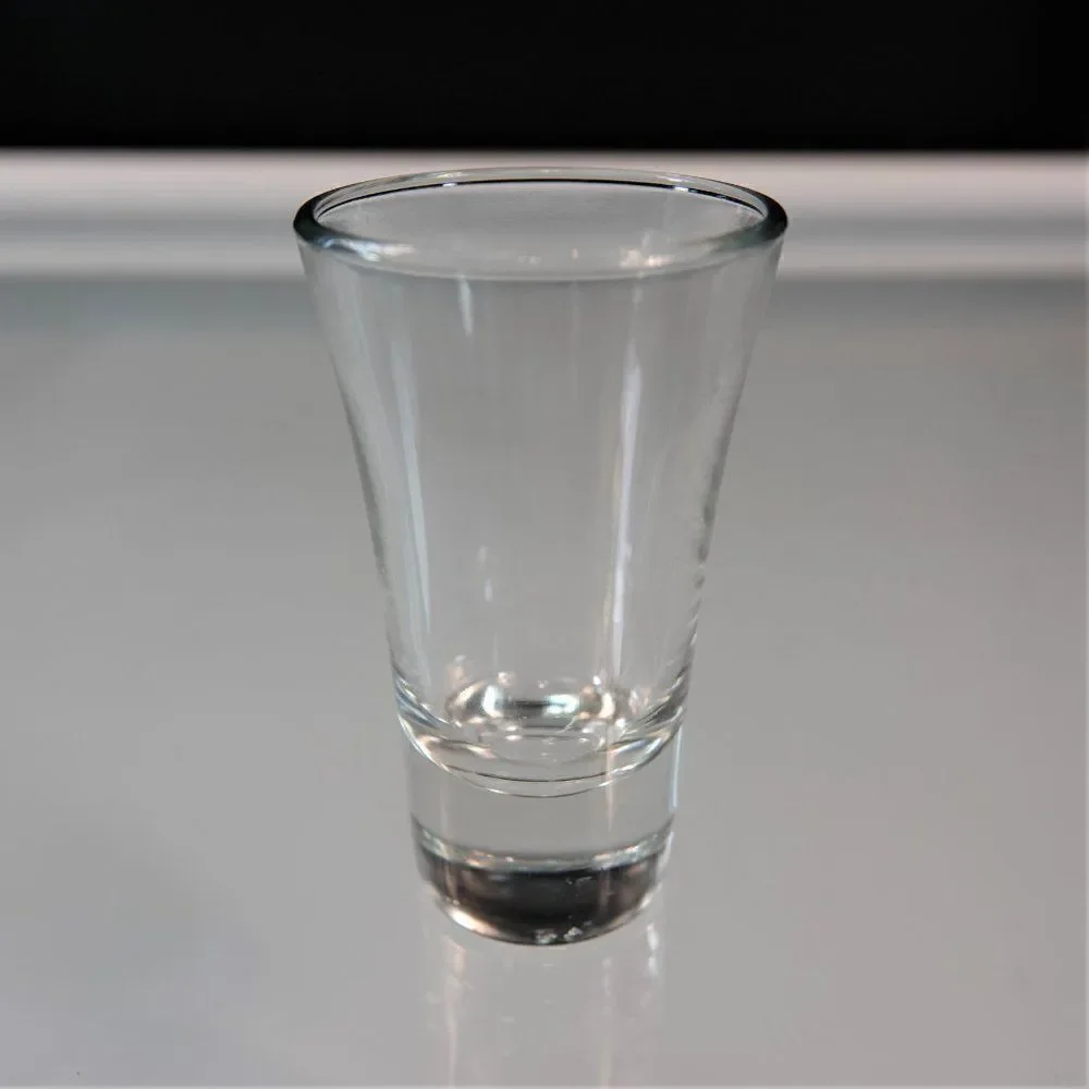 Tequila Shooter 8 Shot Glasses Clear Glass Thick